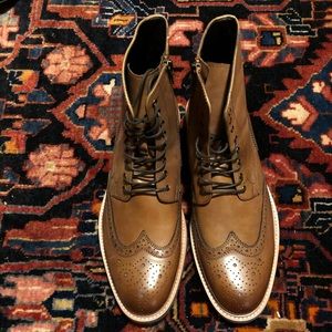 Never worn Kenneth Cole wing tip boots!